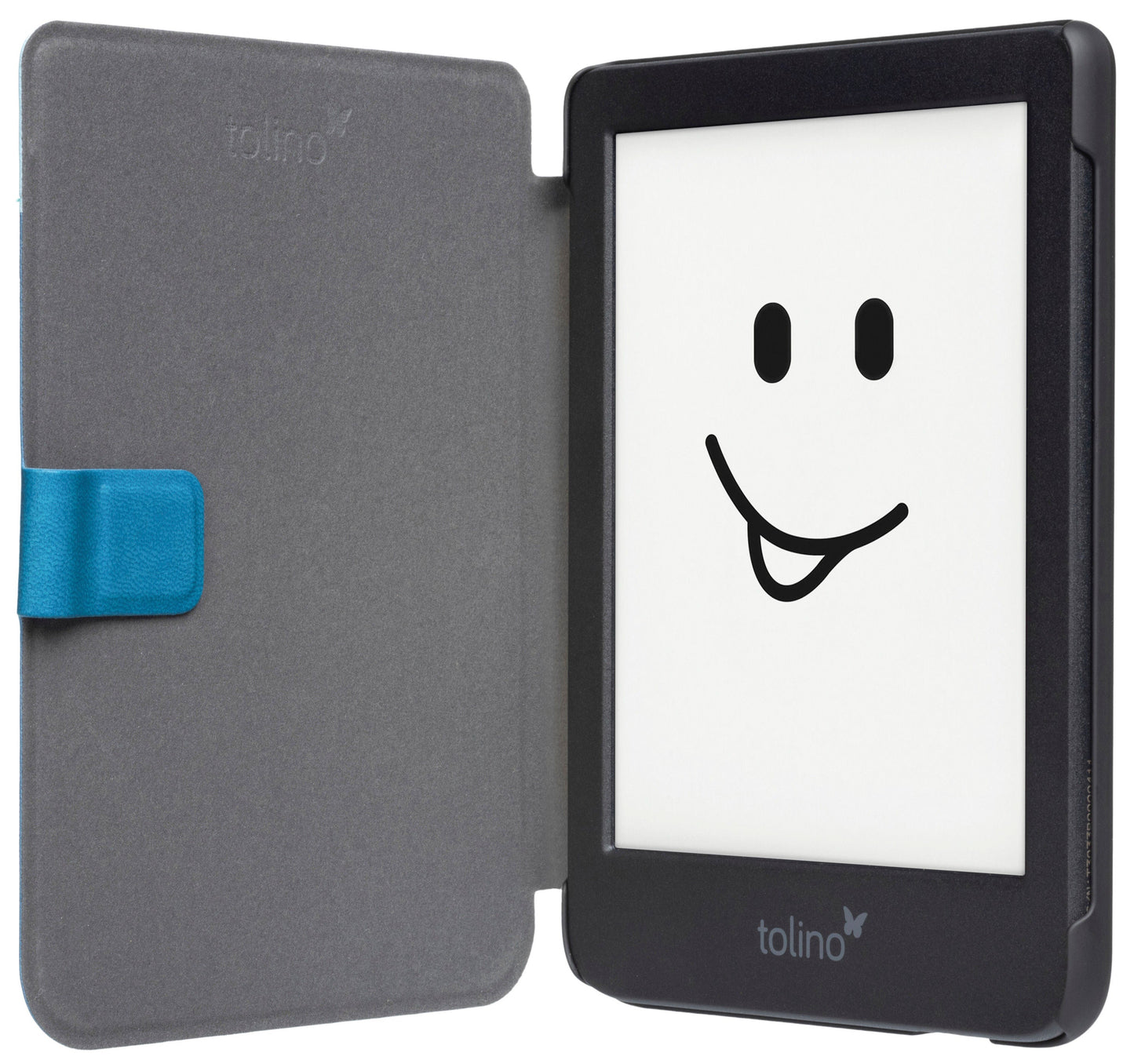 tolino shine/shine color, Schutztasche in Lederoptik (Motiv:lightblue)