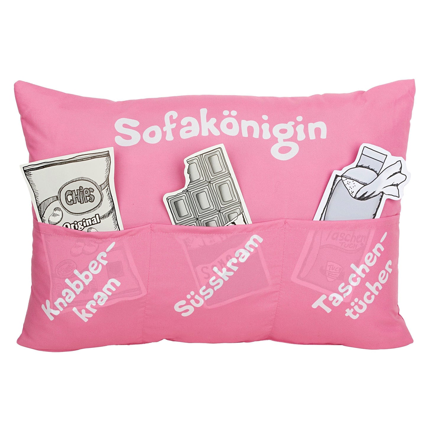 Kissen "Sofakönigin" 49x35 cm