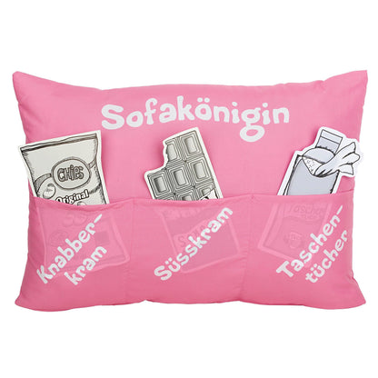 Kissen "Sofakönigin" 49x35 cm