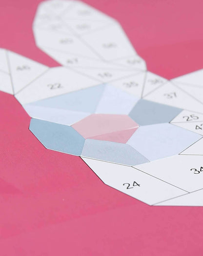 Mosaikbastelset STICKERN NACH ZAHLEN - HAUSTIERE 4-teilig