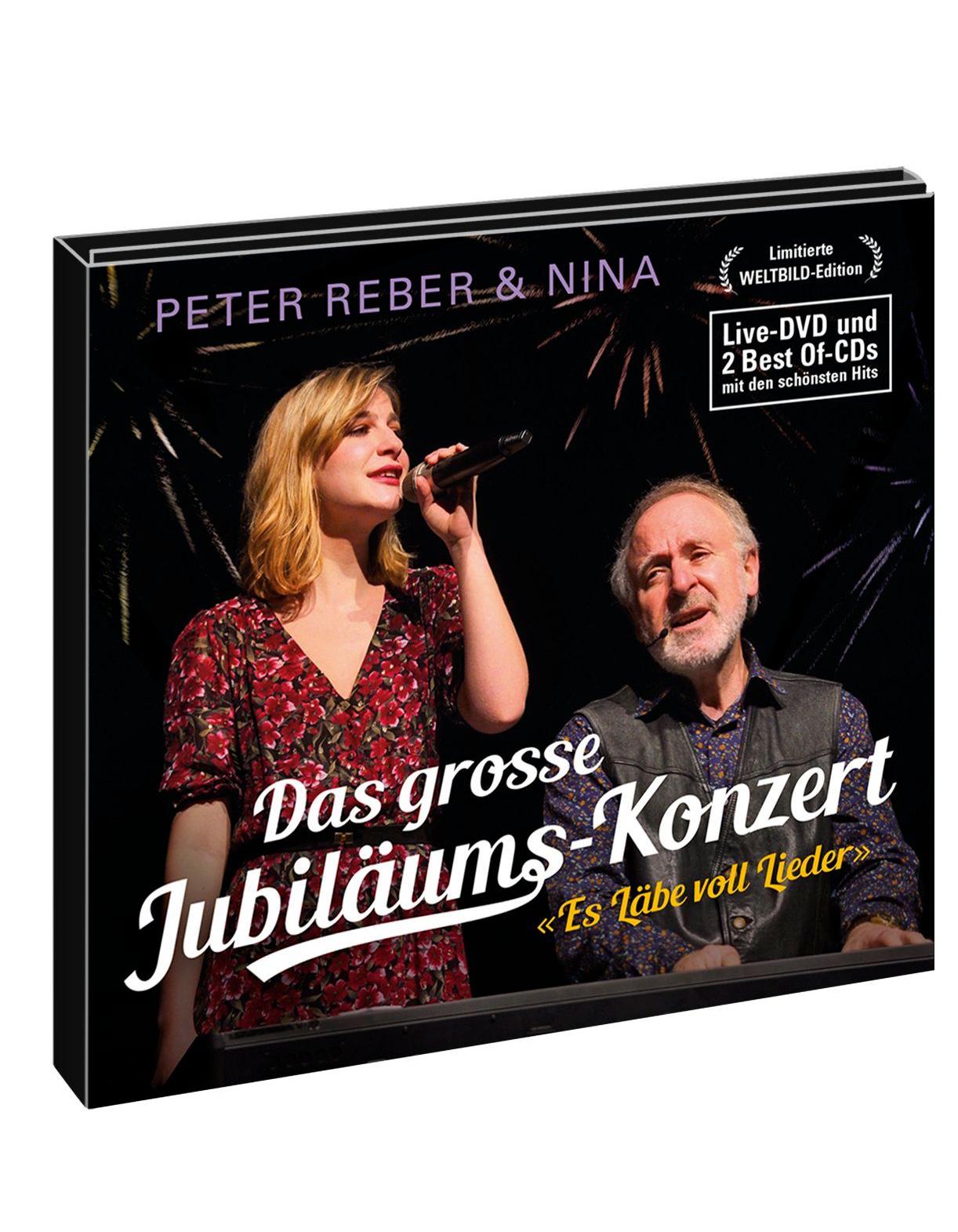 Das grosse Jubiläums-Konzert - Es Läbe voll Lieder, 2 CDs + 1 DVD