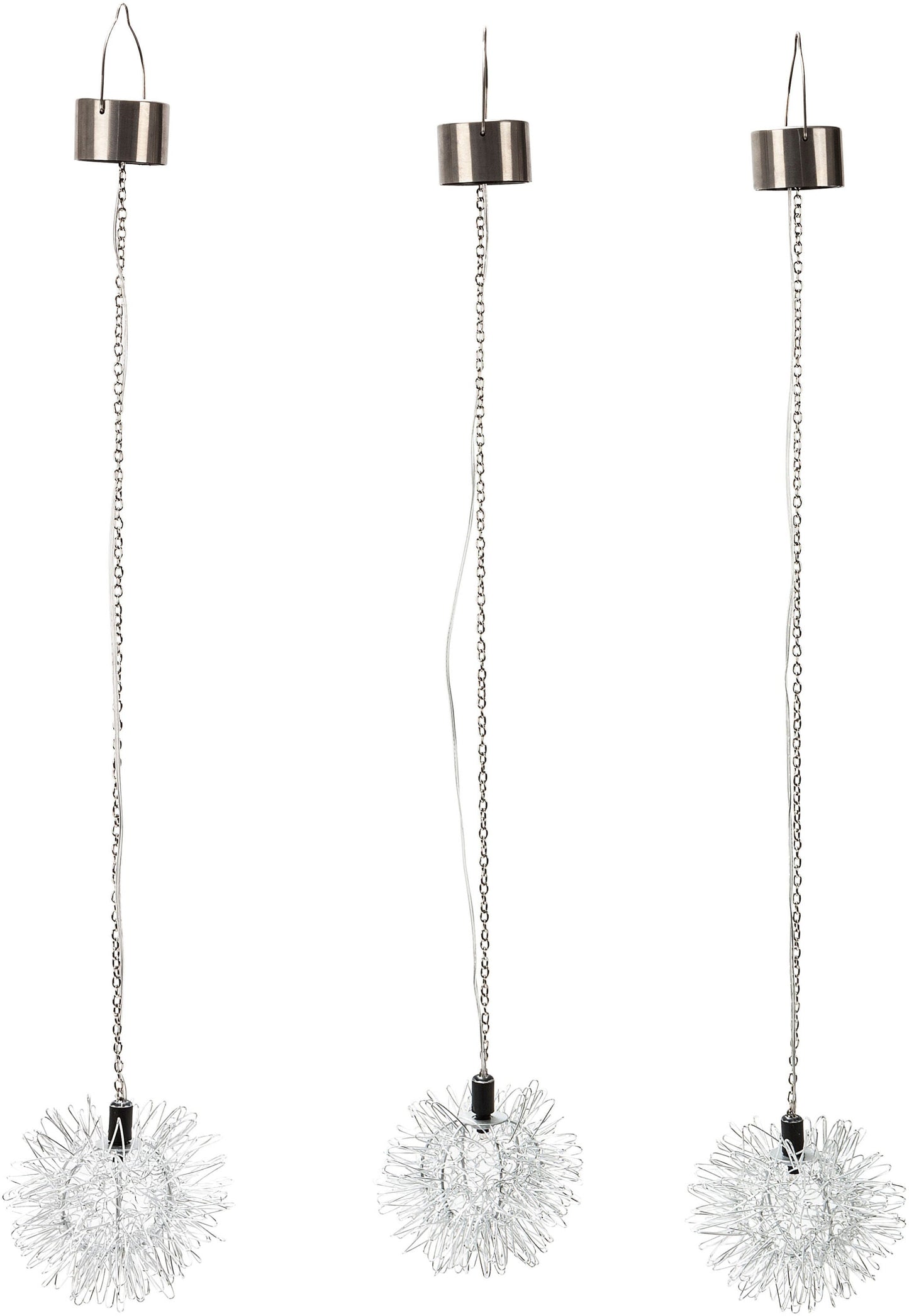 Solar-Hängedeko "Fiore" 3er-Set