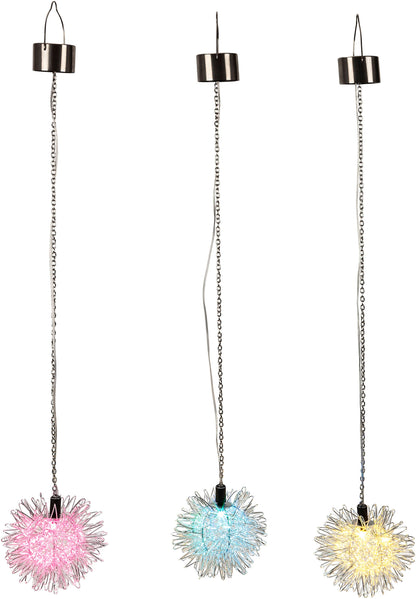 Solar-Hängedeko "Fiore" 3er-Set