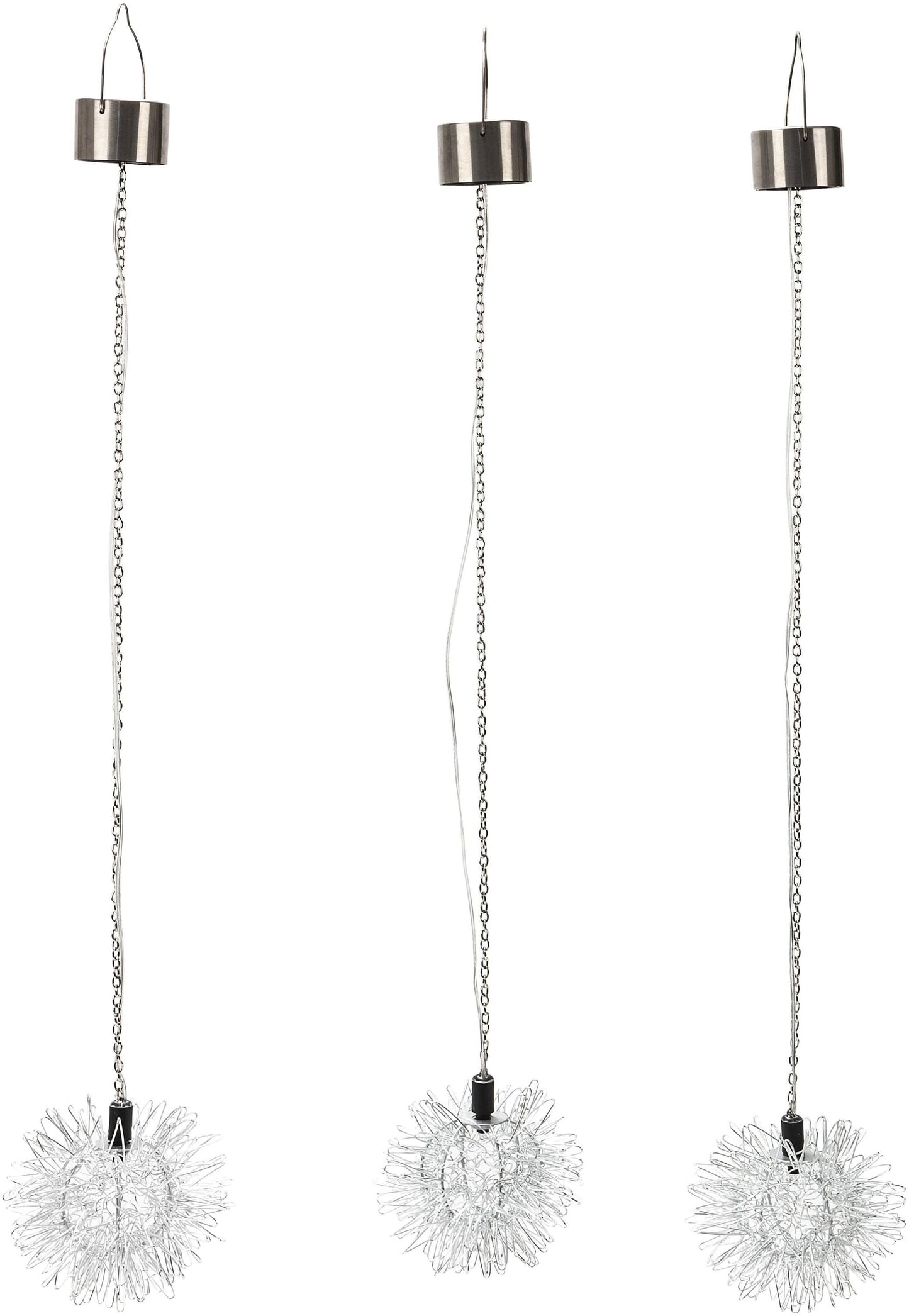 Solar-Hängedeko "Fiore" 3er-Set