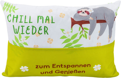 Outdoor Kissen "Chill mal wieder" 49x35cm