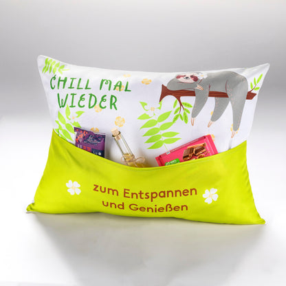 Outdoor Kissen "Chill mal wieder" 49x35cm