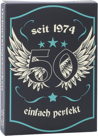 Geburtstagssocken (Ausführung: 50 Jahre)