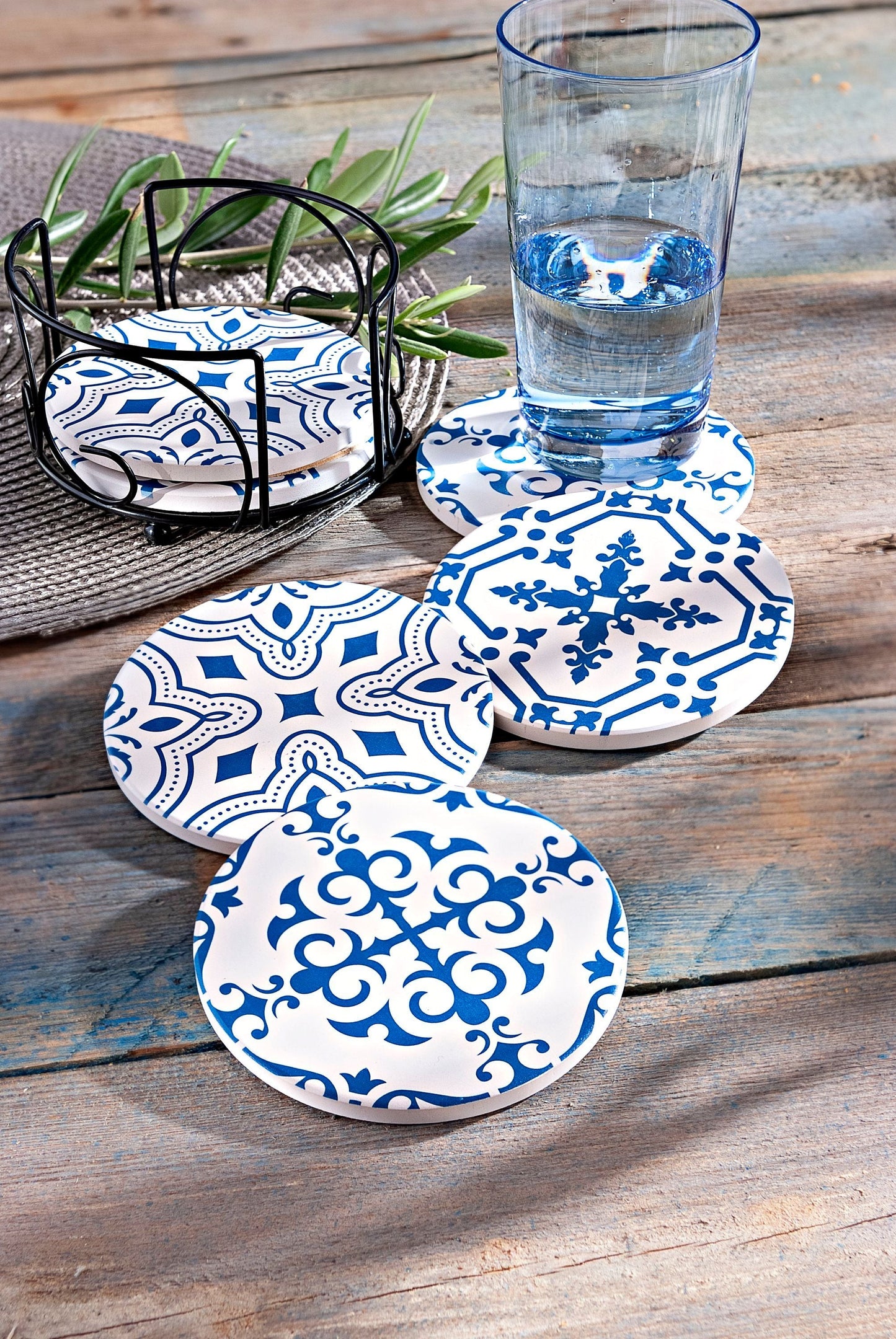 Untersetzer "Maritim" 6er-Set inkl. Ständer