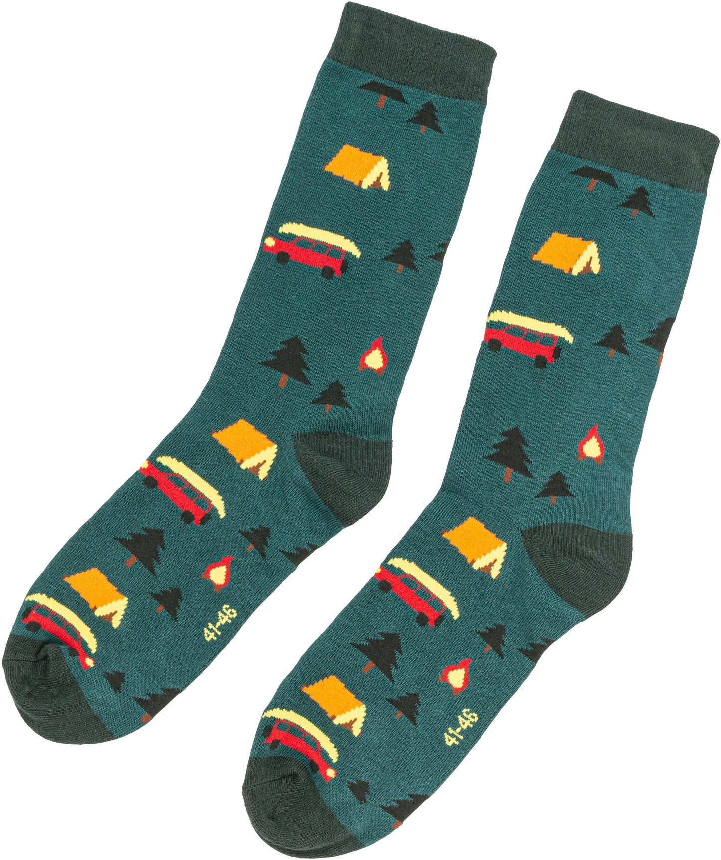 Lustige Socken "Camping" 2er-Pack