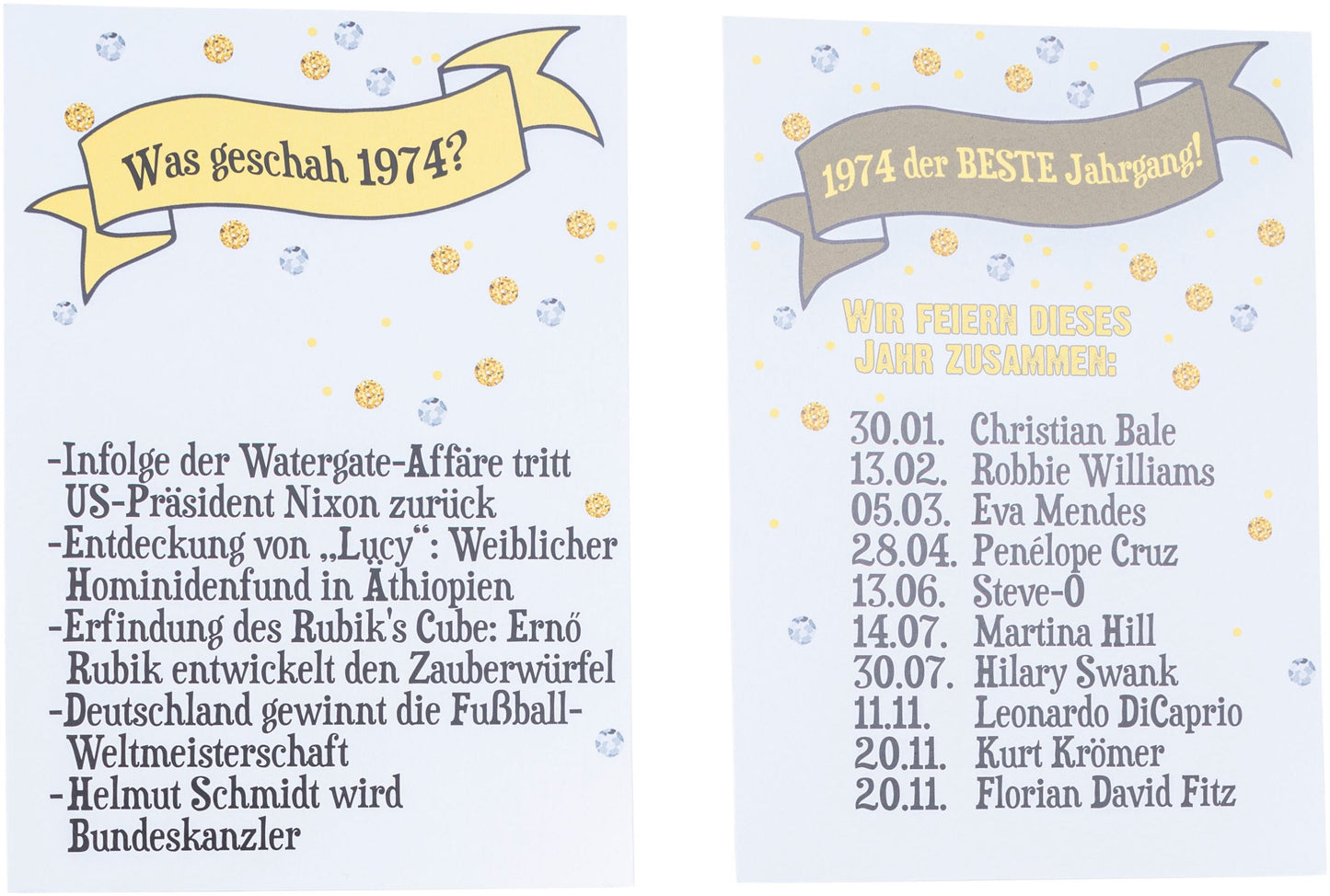 Wundertüte (Ausführung: 50. Geburtstag) 1974