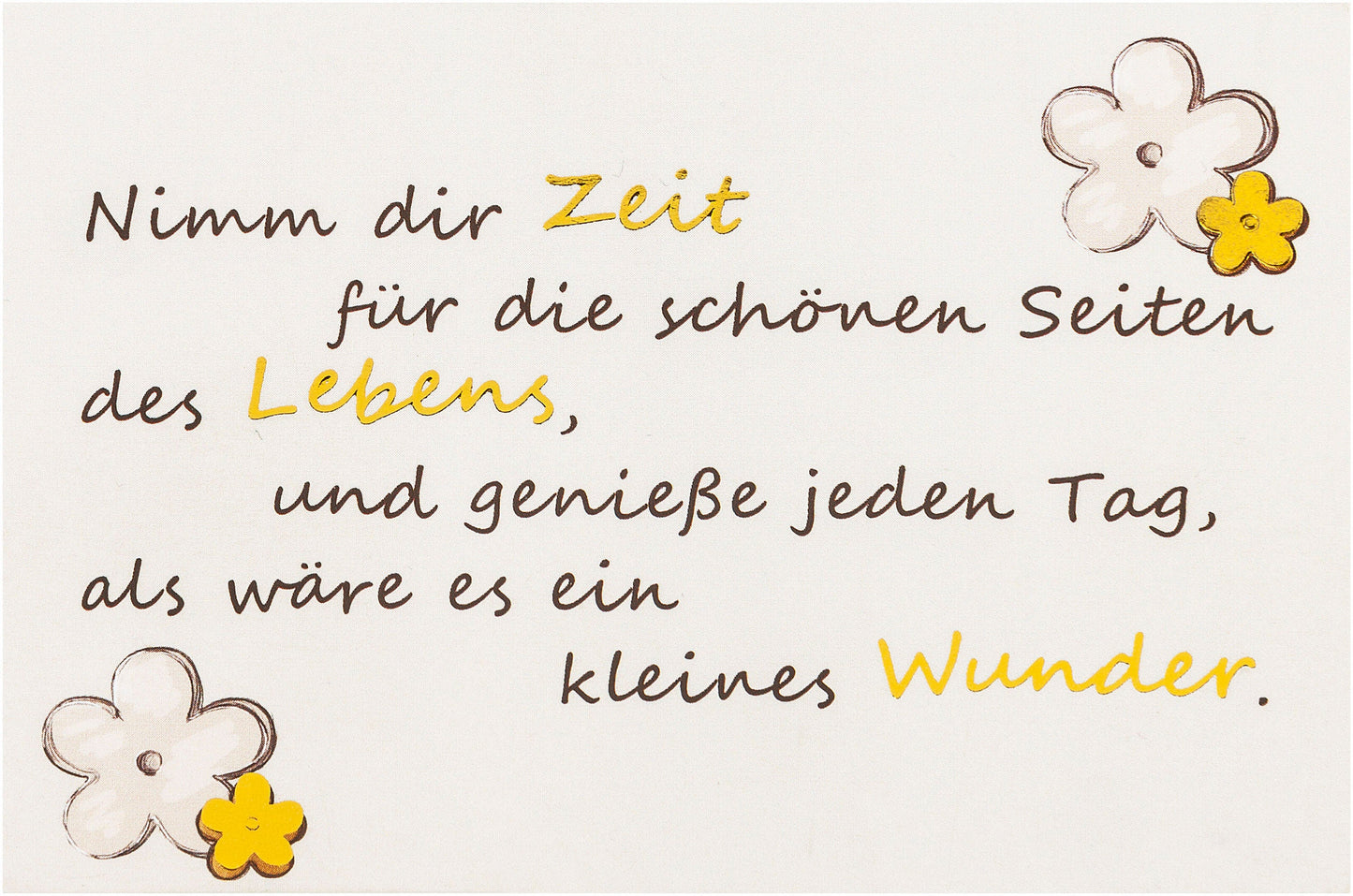 LED-Dekoleuchte "Flower" mit Grusskarte