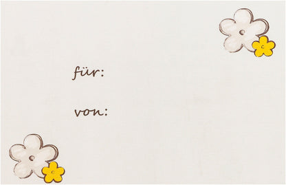 LED-Dekoleuchte "Flower" mit Grusskarte