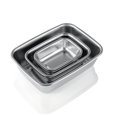 Edelstahl-Frischhaltedosen, 8-teiliges Set