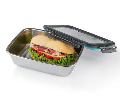 Edelstahl-Frischhaltedosen, 8-teiliges Set