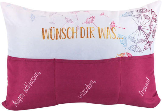 Kissen "Wünsch dir was" 49x35cm