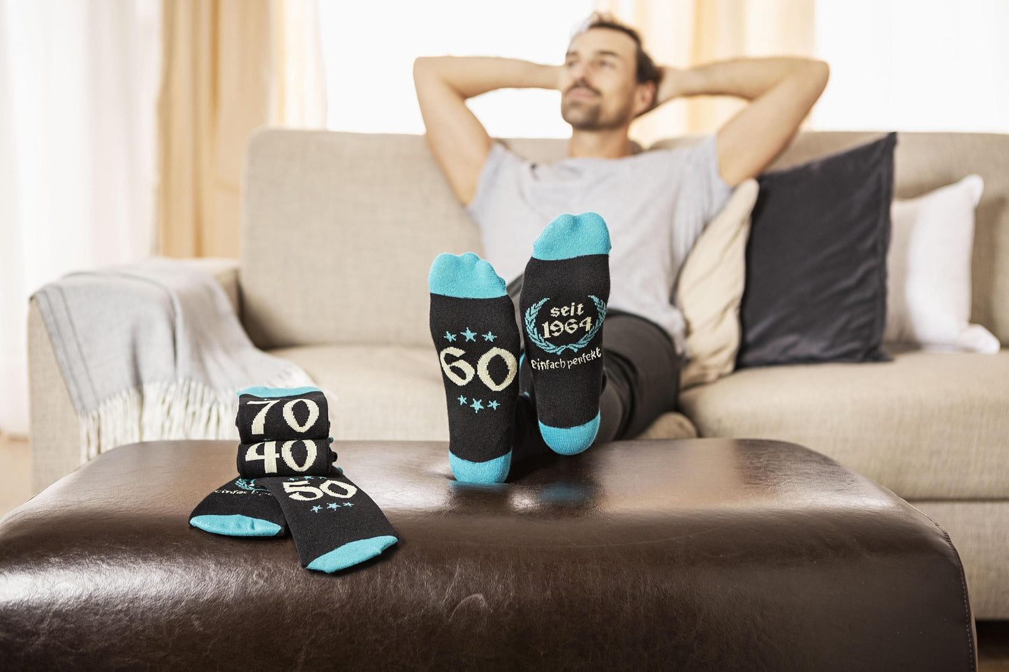 Geburtstagssocken (Ausführung: 60 Jahre)