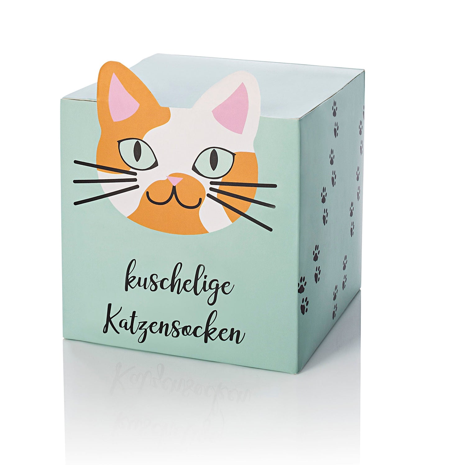Katzensocken, 3er Set in Geschenkbox