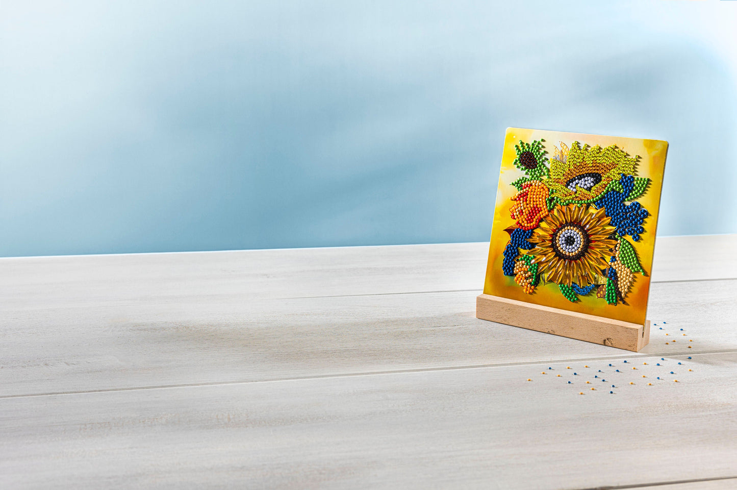 Diamond Painting mit Kartenhalter 15 x 15 cm, 4er-Set