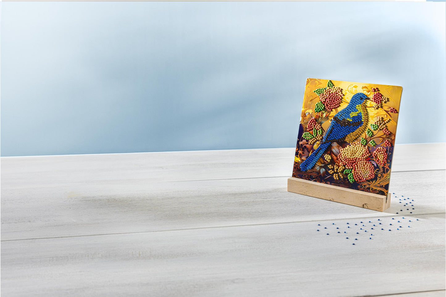 Diamond Painting mit Kartenhalter 15 x 15 cm, 4er-Set