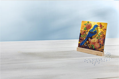 Diamond Painting mit Kartenhalter 15 x 15 cm, 4er-Set