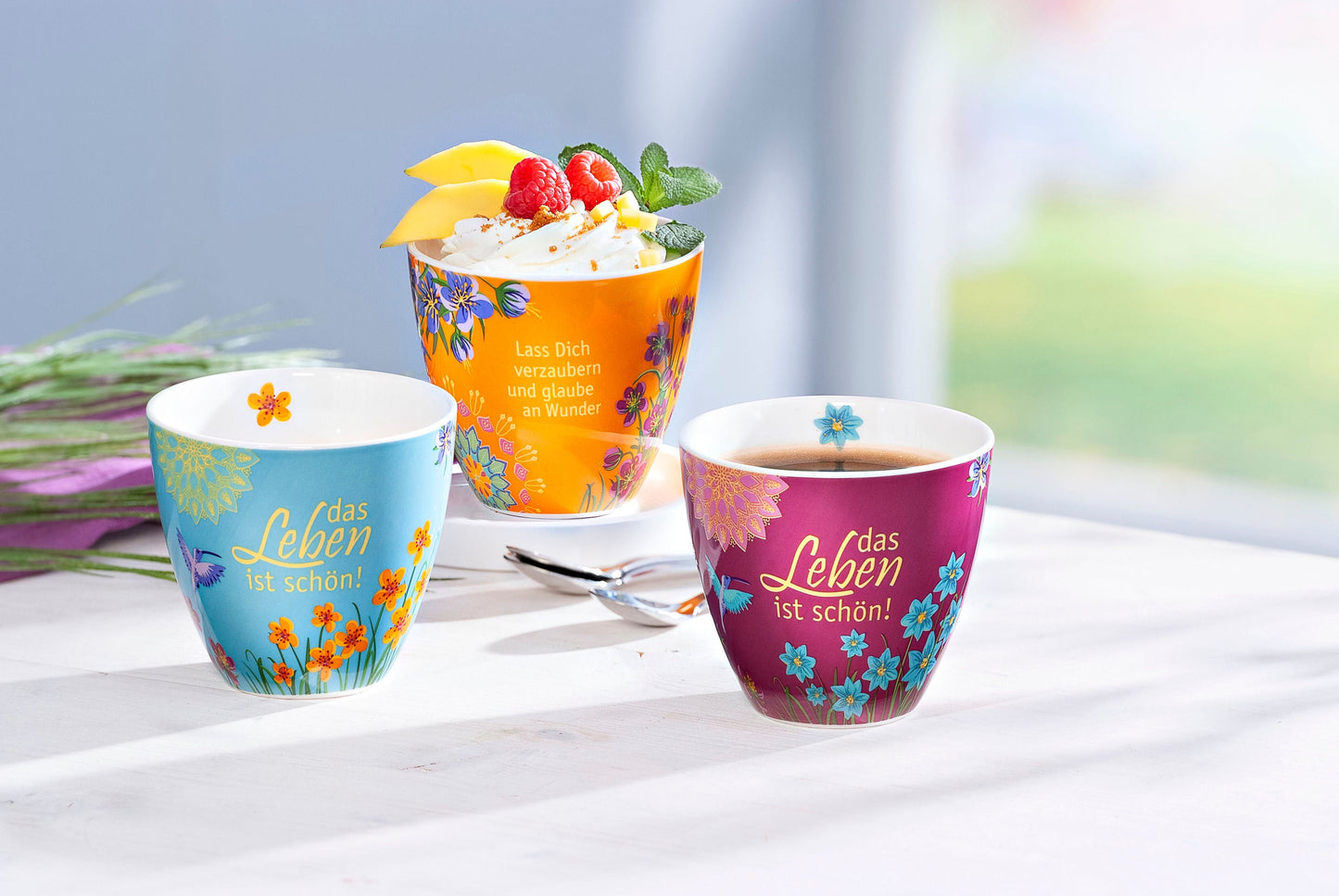 Becher "Das Leben ist schön!" 3er-Set