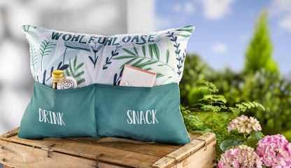 Outdoor Kissen 'Wohlfühloase' 49x35cm