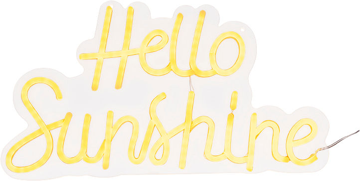 LED-Schriftzug "Hello Sunshine"