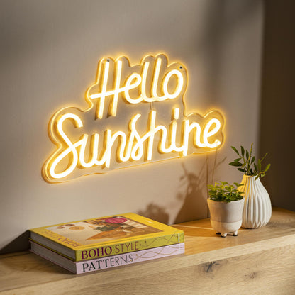 LED-Schriftzug "Hello Sunshine"