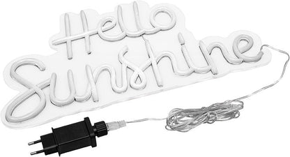 LED-Schriftzug "Hello Sunshine"