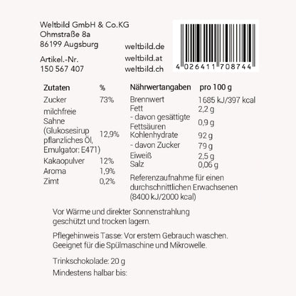 Geschenkset Tasse "Küken" mit Schokolade