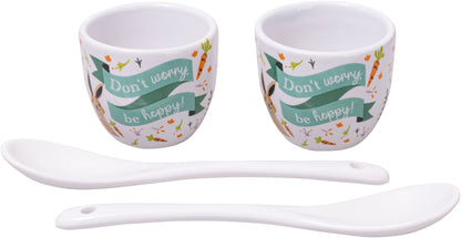 Geschenkset "Eierbecher & Löffel" 4-teilig