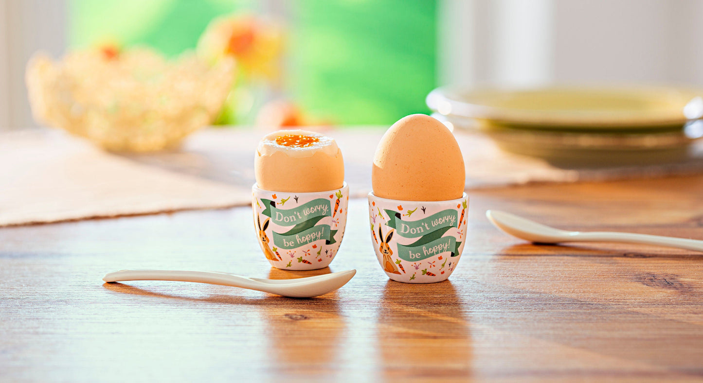 Geschenkset "Eierbecher & Löffel" 4-teilig