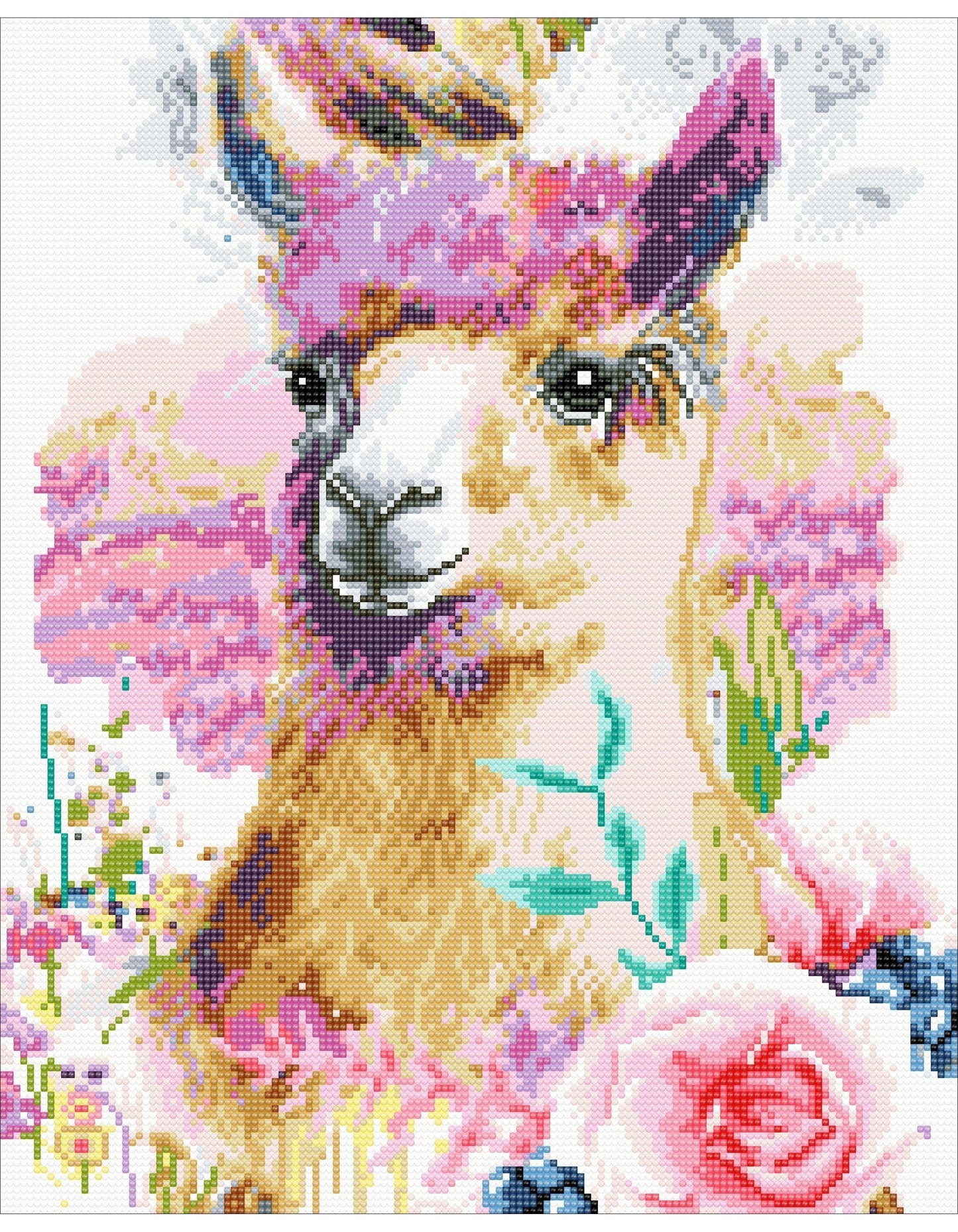Diamond Painting "Alpaka Philomena" 40 x 50 cm