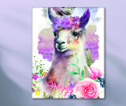 Diamond Painting "Alpaka Philomena" 40 x 50 cm