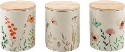 Duftkerzen "Gardendreams" im Keramikgefäss, 3er-Set