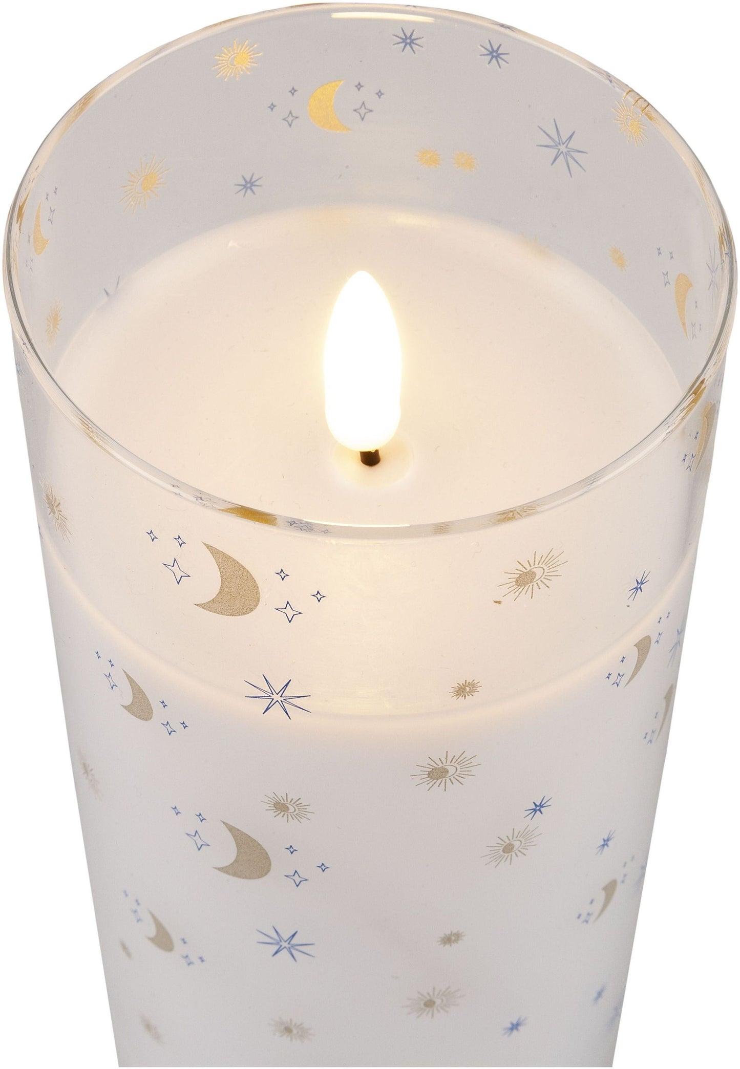 LED-Kerzen im Glas 'Sky' 3er-Set