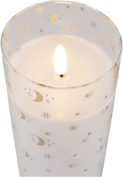 LED-Kerzen im Glas 'Sky' 3er-Set