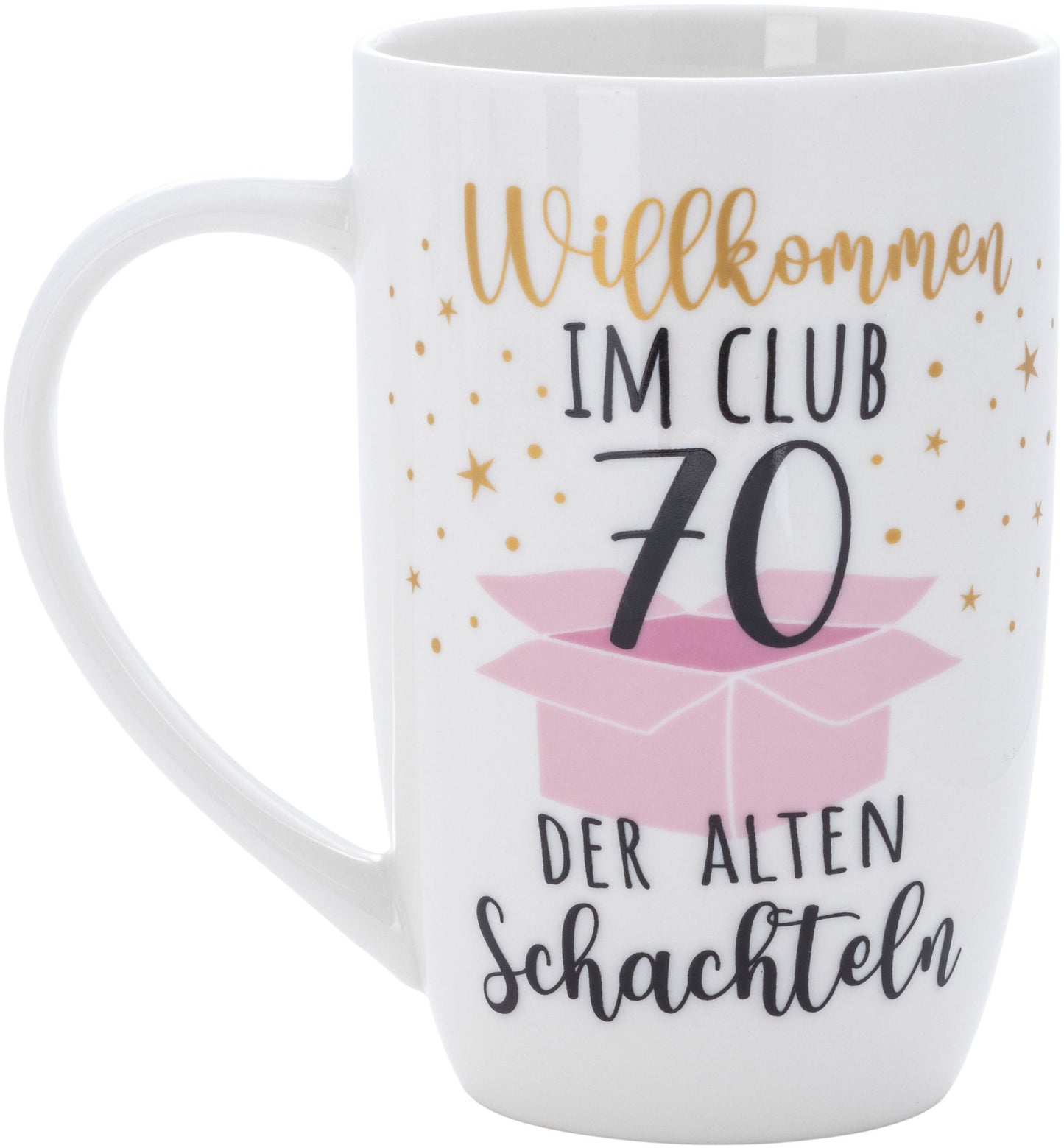Tasse "Club der alten Schachteln" (Alter: 70 Jahre)