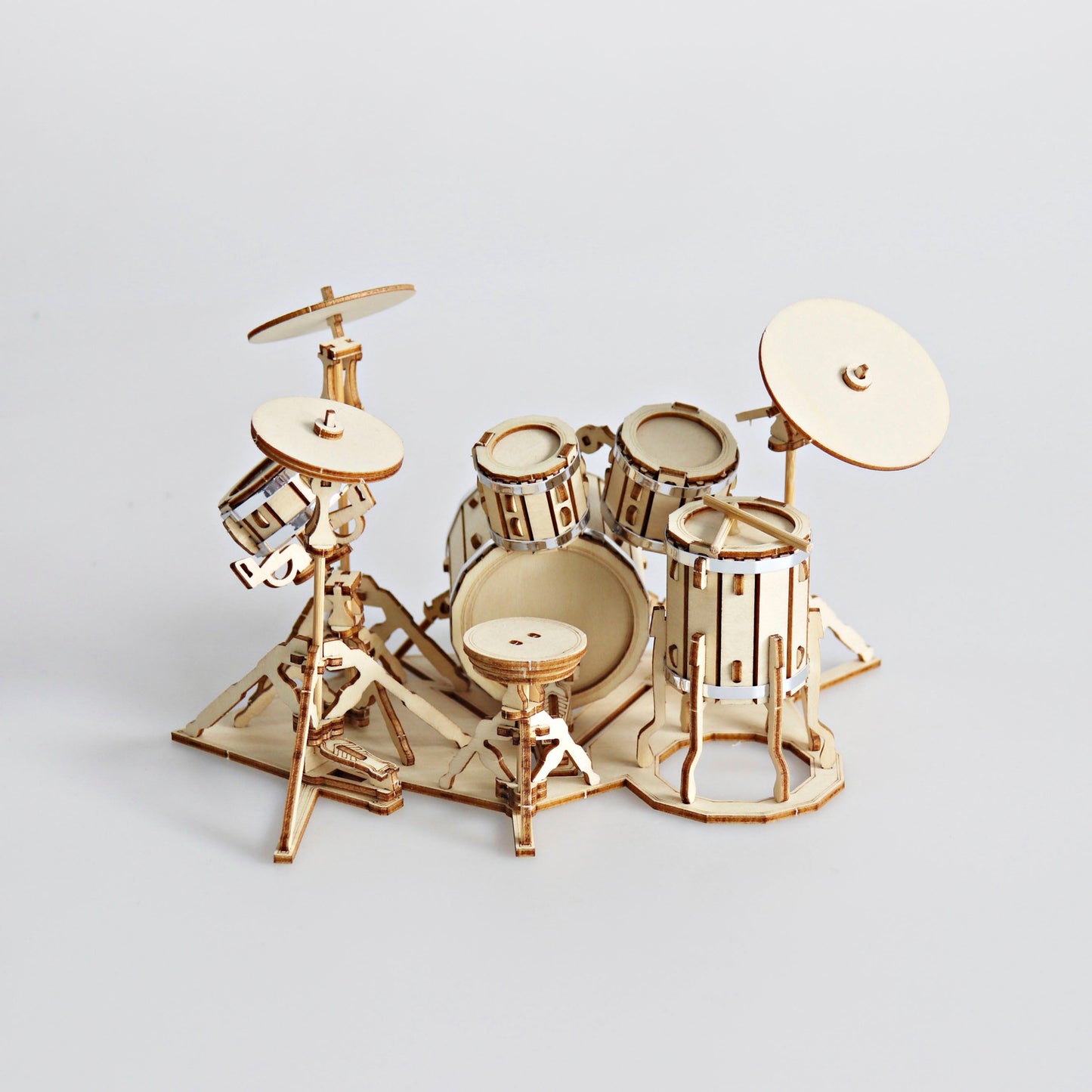 3D Holzpuzzle "Drum Kit"