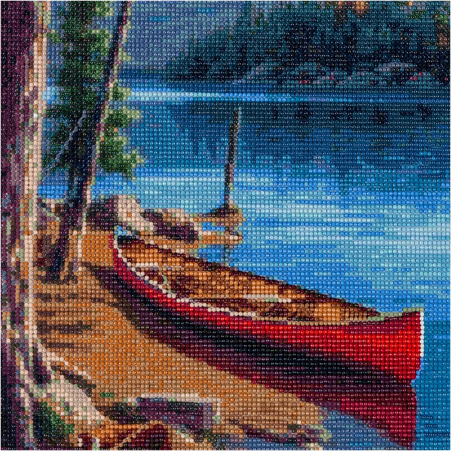 Diamond Painting "Boot am See" 40 x 50 cm