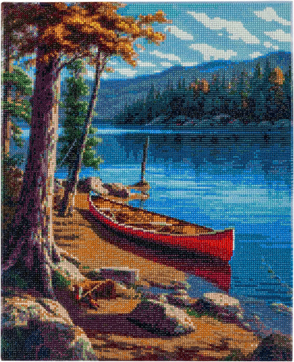 Diamond Painting "Boot am See" 40 x 50 cm