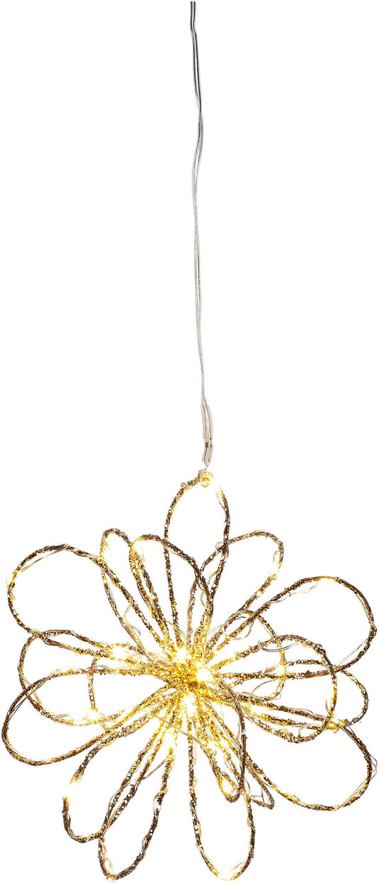 LED-Hängedeko "Goldflower" (Grösse: 30 LEDs)