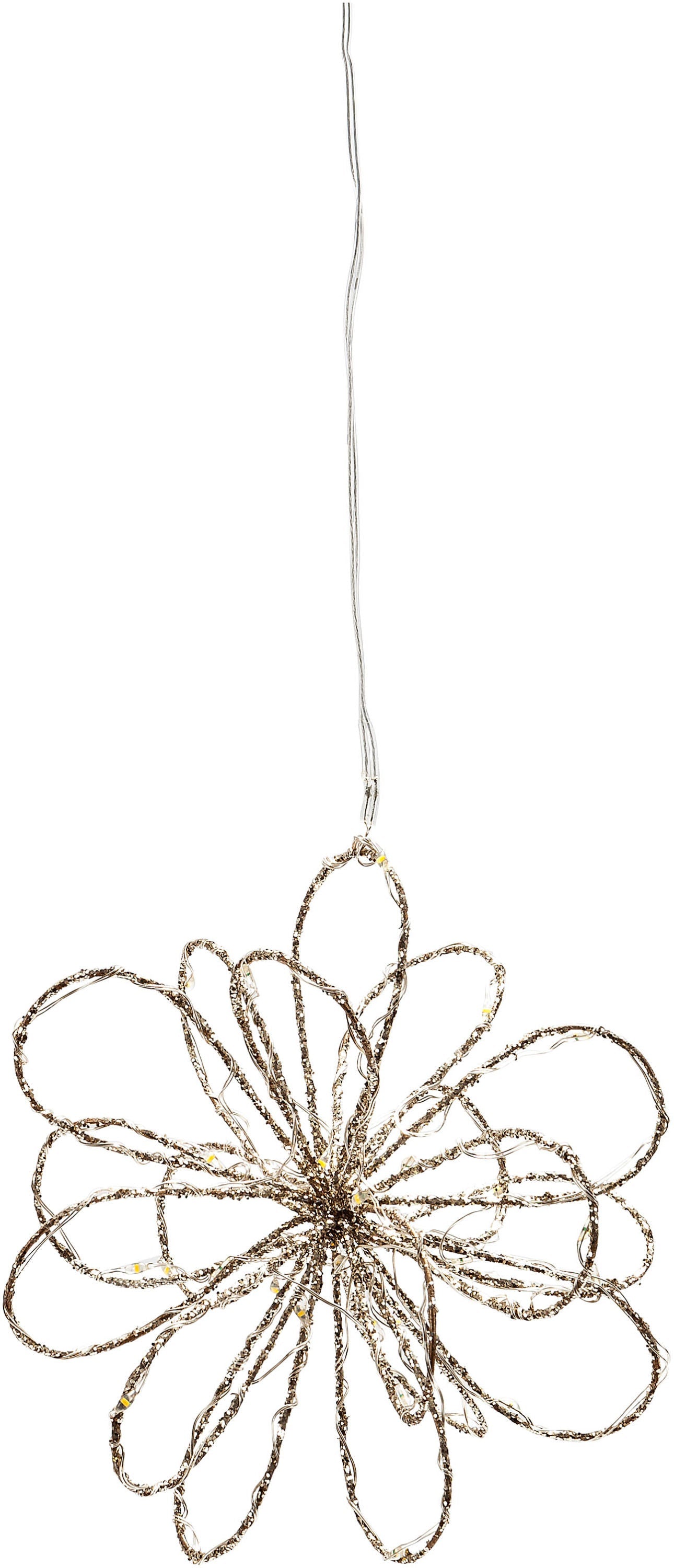 LED-Hängedeko "Goldflower" (Grösse: 30 LEDs)