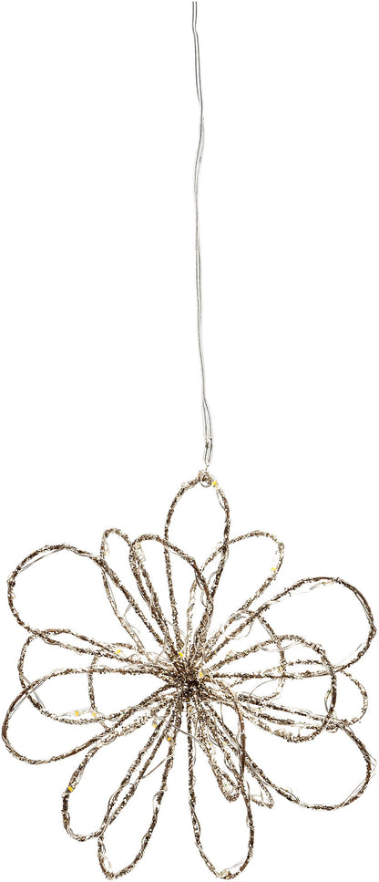 LED-Hängedeko "Goldflower" (Grösse: 30 LEDs)