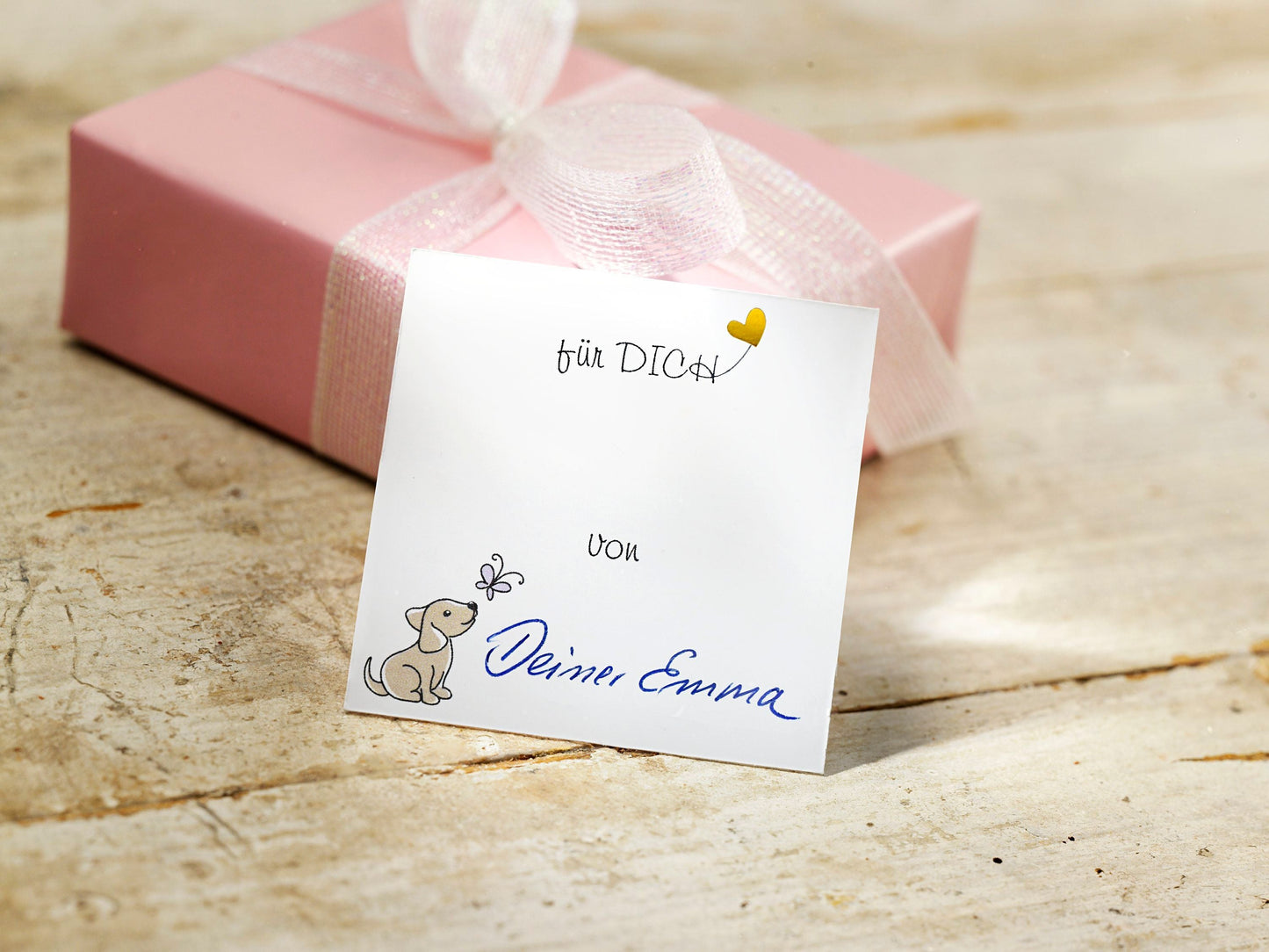 Geschenkset LED-Hund "Pauli"