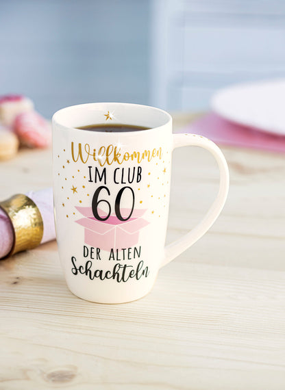 Tasse "Club der alten Schachteln" (Alter: 50 Jahre)