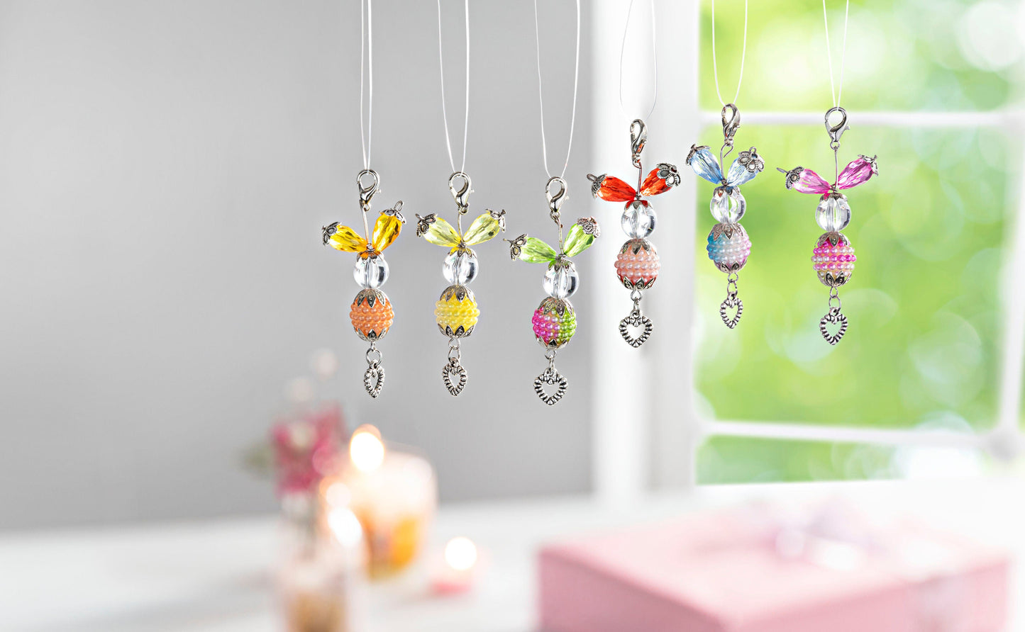 Bastelset für 12 Perlen-Hasen