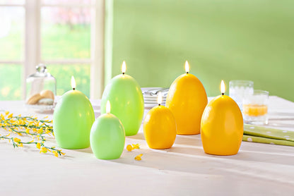 LED-Kerzen "Ei" 3er-Set (Farbe: gelb)