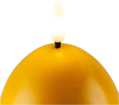 LED-Kerzen "Ei" 3er-Set (Farbe: gelb)