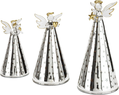 LED-Engel "Sternenmeer" 3er-Set